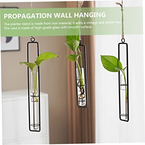 Abaodam Xmas Wall Hanging Propagation Station 3pcs Iron and Glass Tubes - Image 5