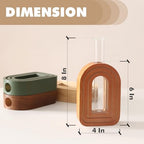 GRID FORTE 4 Pack Wood Wall Arched Propagation Vases - Image 6