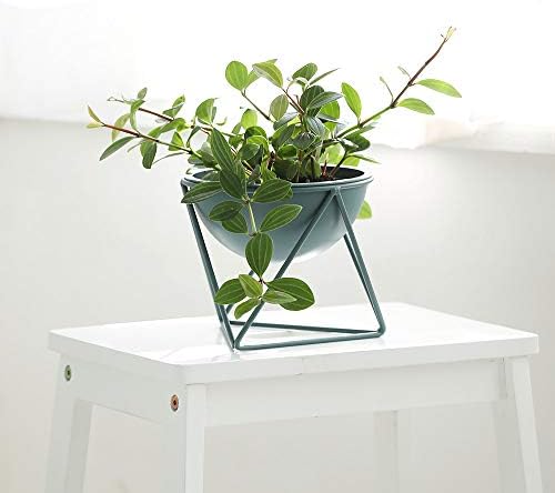 ルームアンドホーム Room and Home Pot Cover, Stand, Decorative Plants, Gardening, D Type, Green, Small, 6.3 x 6.9 x 5.7 inches (16 x 17.5 x 14.5 cm) - Image 3