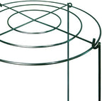 TCBWFY 8 Sets Peony Support Cage, 12" Dia x 24" High, Heavy Duty Metal Plant Support, Grow Through Hoops Grids, 4mm Legs, Green, Round - Image 3
