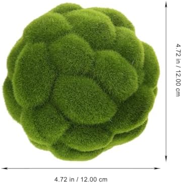 DOITOOL Green Moss Balls Decorative for Bowls: 6 Pcs Fake Moss Balls Faux Decorative Spheres for Bowl Fillers, Vase Filler, Wedding Decor, Table Arrangement, DIY Crafts (3.9" + 4.7") - Image 3