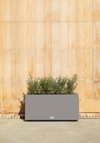 Veradek Block Series Long Box Planter - Rectangular Outdoor Planter - Image 4