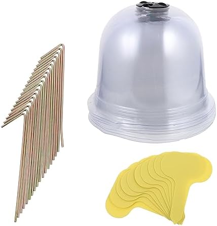 SUPVOX Plant Cloches Plastic Ventilated Dome for Seedlings by SUPVOX