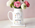 Pofily Gammys Birth Month Garden Flower Vase, Gammys Garden, Nanas Garden, Gammy Gars Den, Customized Flower Garden Vase Gift for Mom Nana Mimi Grandma Mom Mommy by Pofily