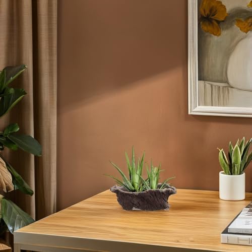 Abaodam Rustic Cement Planter Imitation Tree Root Flower Pot for Indoor Succulents and Small Plants, Creative Decorative Office and Home Garden Pot - Image 6