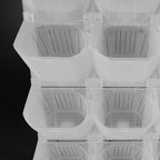 Wall Mounted Wall Planter, 36 Pockets Hanging Wall Planter (White) - Image 6