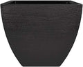 Tusco Products MSQ20BK Modern Square Garden Planter, 20-Inch, Black by TuscoProducts