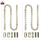 Royal Designs, Inc. LC-2001-PB-6-2 Heavy Duty Lighting Fixture Chain, Extendable up to 6ft, 60-Pound Weight Capacity, Polished Brass, Set of 2 - Image 2