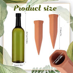 SiliFine 3 Sets Terracotta Watering Spikes,Dark Green and Terracotta - Image 3