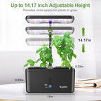Indoor Garden System 19 Watt LED Growing Light Upgrade 2 Self-Watering Soil-Cultivated Growing Pots Gardening Gifts for Mom Plant Pot for Vegetables Herbs Tomato(No Seeds&Soil) - Image 7