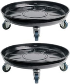 Plant Caddy with Wheels 16 Inch 3 Pack, Heavy Duty Metal Plant Stand & Dolly with Lockable Casters, Holds 230 lbs for Indoor Outdoor Large Flower Pots, Black by Kaoolaa