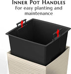 Mueller Janska M-Resin Heavy Duty Tall Planter, Indoor/Outdoor Grande - Image 7