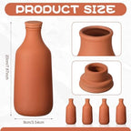 DoubleFill Ollas Terracotta Watering Pots, 24 oz, 4 Pcs - Image 2
