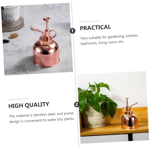 Succulent Watering Bottle with Pump, 300ml Stainless Steel Vintage - Image 5