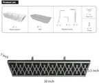 2 Pack 30 Inch Window Boxes Planters Railing Planter Box with Adjustable Brackets & Non-Woven Fabric Plant Grow Bags Deck Railing Planter Boxes Balcony Hanging Flower Box for Outdoor Plants - Image 6