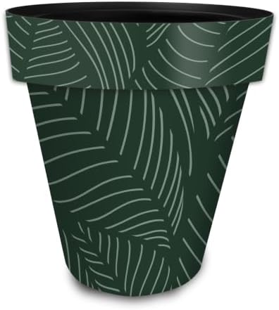 Briarwood Lane Everyday Planter 14" x 15" x 15" Tropical Leaves Large Planter by BriarwoodLane