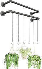 SOFITORG 38.2" Metal Plant Hanging Rod, 6 Chains, 2 Pack, Pots Not Included by SOFITORG