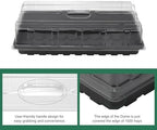 MIXC 10 Pack Humidity Dome 3.6" Extra Strength, Clear Seed Starter Dome 1020 Tray Covers Humidifying and Insulating for Greenhouse Germination and Garden Growing - Image 2