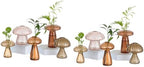 Glasseam Mushroom Plant Propagation Station, 10Pcs Small Glass Vases Bulk by Glasseam