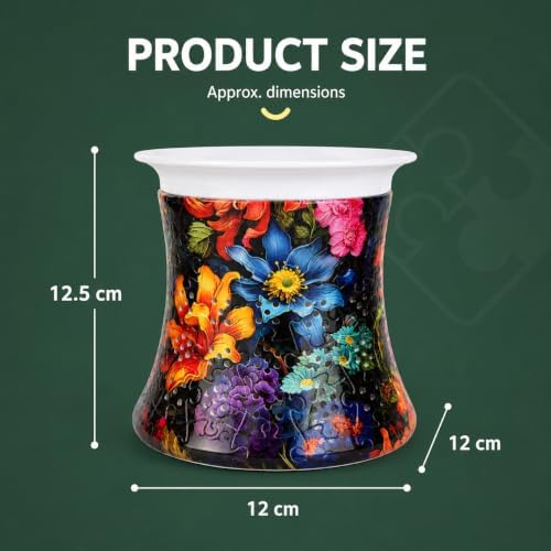 Decorative 3D Puzzle Vase with Planting Cup for Succulents&Small Flower - Image 6