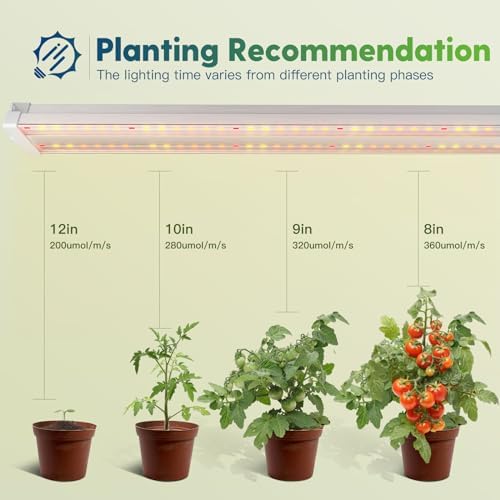 FREELICHT 4Pack 4FT Grow Light for Indoor Plants, Timer, 60W Full Spectrum - Image 4
