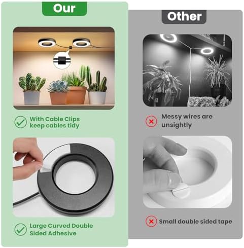 Wiaxulay Grow Lights for Indoor Plants, Full Spectrum Plant Light 12V/3A - Image 5