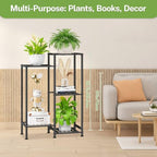 iDavosic.ly 5 Tier Indoor Plant Stand with Grow Light, 11 Inch Tray, Black - Image 7