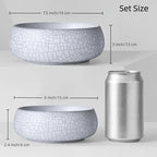 Lotus Bowl Planter 2 Pack, 7.5in & 6.5in, Shallow Vase - Image 2