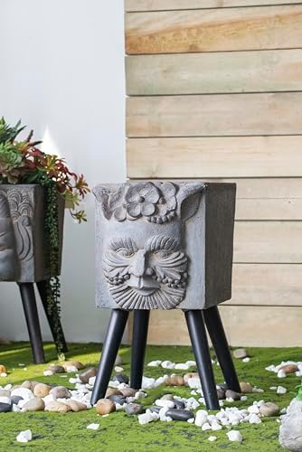 11" x 13" x 22" Greek God Statue Planter with Legs - Image 2
