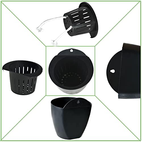 HOSTIC 7 Packs Lazy Flower Pots Shelf Water Planter Pot of Walls Self Watering Flowerpot with Hooks Suitable for Indoor and Outdoor Black - Image 5
