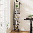 Hzuaneri Ladder Shelf, Bookshelf, Freestanding Corner Storage Shelf by Hzuaneri