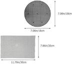 50pcs Round Plant Pot Drainage Mesh Screens Fiberglass Gasket Black - Image 2