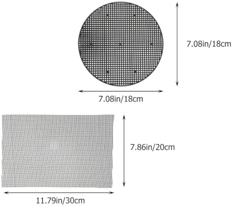 Flower Pot Drainage Pad 50pcs Fiberglass Round Grid for Pots - Image 2