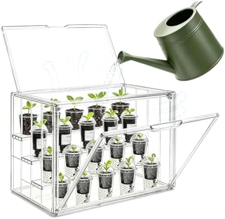 Clear Plant Growing Cabinet Tabletop Nursery Enclosure with Top - Image 5