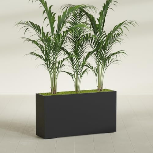Greenline Alice Tall Rectangular Fiberglass Planter, Outdoor Planter Box - Image 4