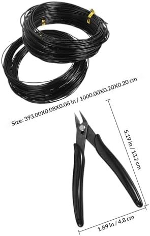 Healeved Anodized Aluminum Bonsai Wire Kit with Cutter, 4 Rolls (1mm, 1.5mm, 2mm) 10m Each, Plant Training Wire for Tree Branch Fixing and Bonsai Shaping Tools for Gardening - Image 2