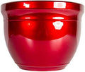 Gardener Select (MPR15-308) Large Round Planter - Modern Indoor & Outdoor Decorative Flower Pot/Box (15 Inch, Metallic Red) by GardenerSelect