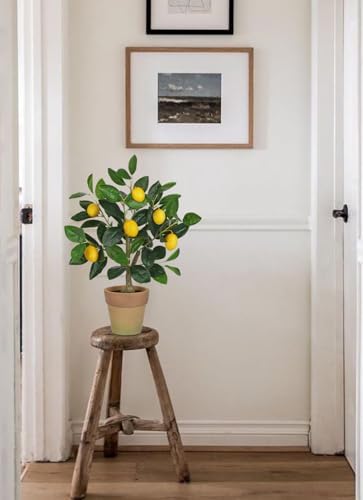 Artificial Potted Plants Small Fake Lemon Tree Artificial Lemon Tree in Pot - Image 7