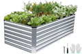 6x3x2FT Galvanized Raised Garden Bed Outdoor, Silver by STBoo