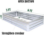 Galvanized Raised Garden Bed 6x3x1ft 2-Pack - Image 2