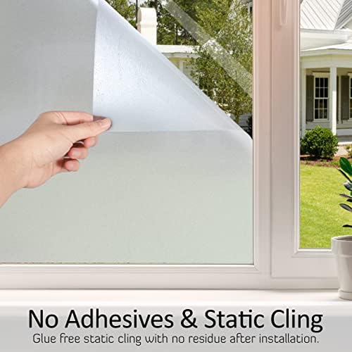 HIDBEA Frosted Glass Window Privacy Film,Static Cling 35.4 in x 6.5 ft - Image 7