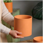 Flower pots Planter For Indoor Cylindrical Breathable Outdoor Indoor(9cm) - Image 3