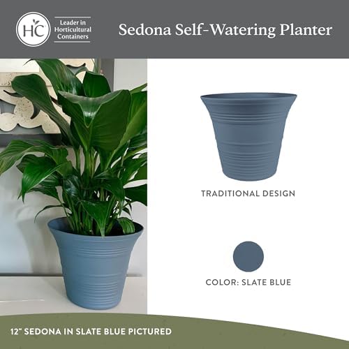 The HC Companies Sedona Self-Watering Planter Pot, 16 Inch, 2-Pack - Image 2