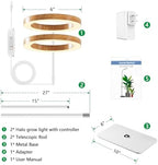 Full Spectrum 68" Floor Grow Lights for Indoor Plants with Base - Image 7