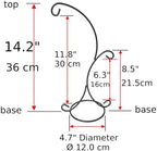 14.2 Inches Tall Iron Ornament Display Stand with Double Hooks, 【6 Pack】, Black Pothook Stand, Tabletop Ornament Hanger for Hanging Air Plants, Glass Terrariums, Planters, Pictures & Globes, Sturdy Balanced Tabletop Decor for Home Office Party Wedding ... - Image 2