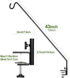 MIXXIDEA 2 Pack Heavy Duty Extensible Adjustable Deck Hooks for Hanging Bird Feeders, Plants, Suet Baskets, Wind Chimes, Lanterns - Image 6