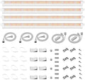 Spider Farmer 2FT T5 LED Grow Lights for Indoor Plants, 5000K 3000K 660nm Full Spectrum 80W (4x20W), IP65 Waterproof Linkable LED Plant Light Strips, 4-Pack for Seed Starting Hydroponics by SpiderFarmer