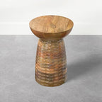 SIMPLIHOME Boyd 13" Wide Solid Mango Wood Table in Honey Earthtone - Image 6