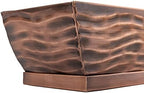 H Potter Succulent Planter Rectangular Plant Pot Flower Indoor Outdoor Window Box (Antique Copper Large) - Image 3