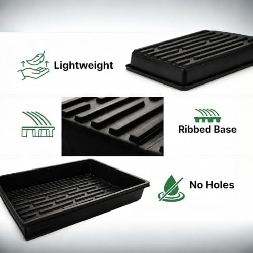5 Pack Plastic Seed Starter Tray with 60pcs 3.5 inch Seedling Pots - Image 5
